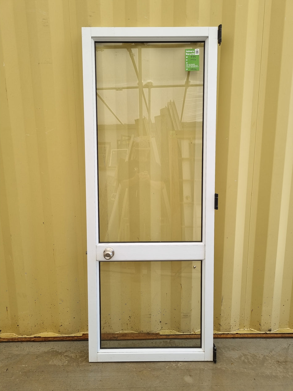 Aluminium Door Leaf White    755 W  x   1950 H  [#4826]
