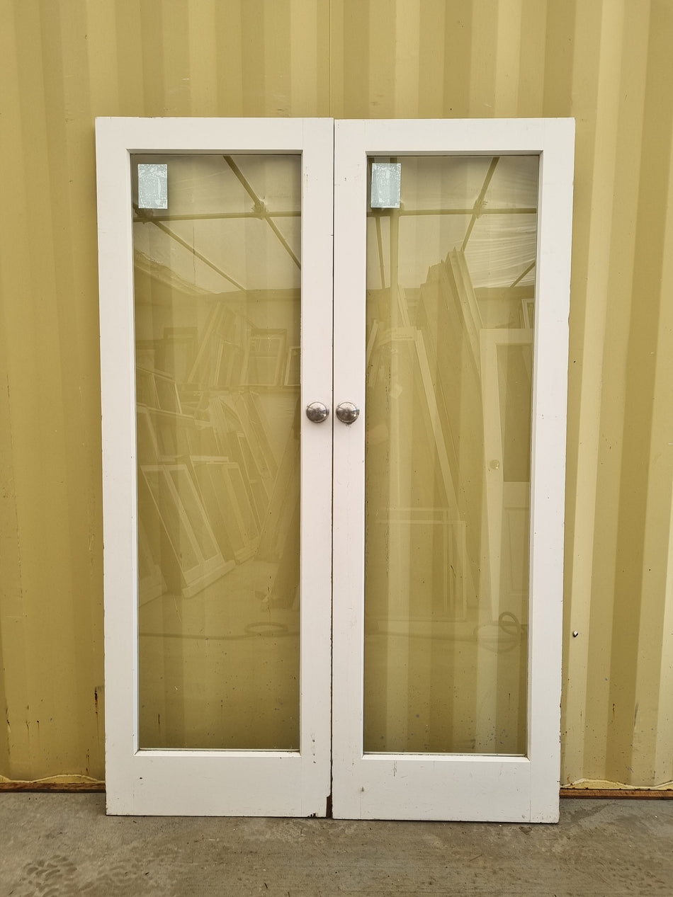Wooden French Doors  1300 W  x 1960 H [#4829]