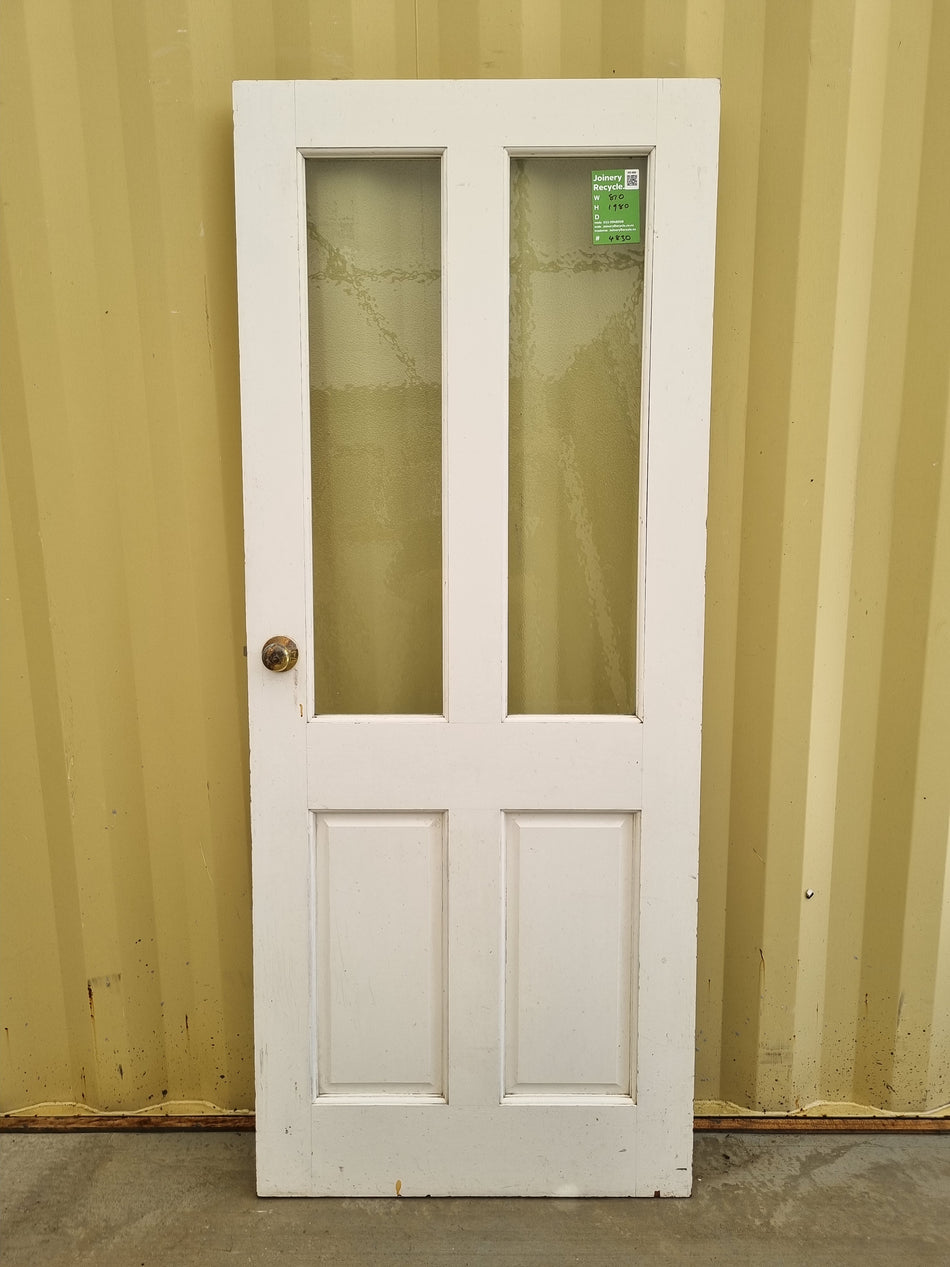 Solid Wood and Glass Door Leaf    810 W  x  1980  H  [#4830]