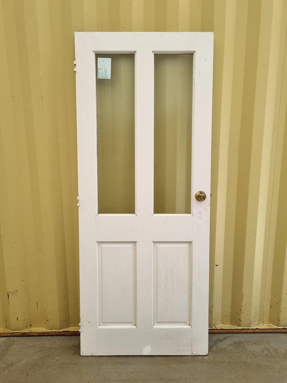 Solid Wood and Glass Door Leaf    810 W  x  1980  H  [#4830]