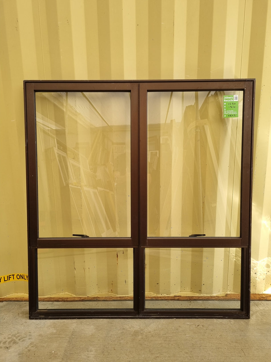 Aluminium Window Brown 1230 W  x 1310 H [#4843]