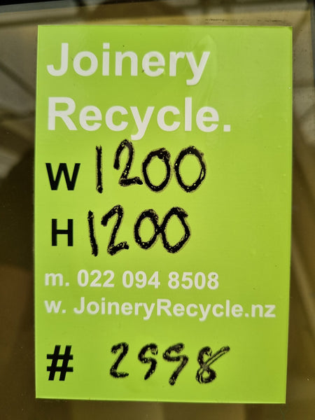 Aluminium Window Offwhite 1209 W x1200 H   [#2998] Joinery Recycle