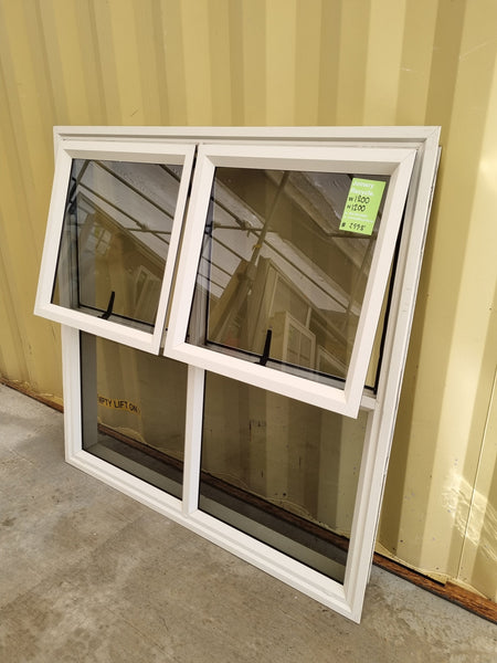 Aluminium Window Offwhite 1209 W x1200 H   [#2998] Joinery Recycle