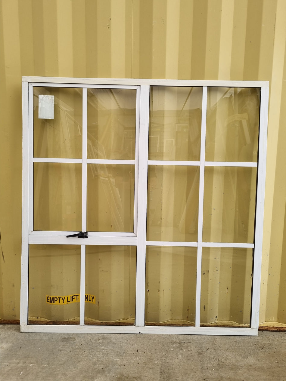 Aluminium Window White  1260 W  x 1340 H  [#4844]