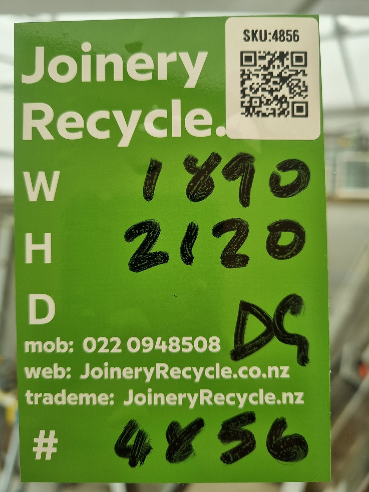 DOUBLE GLAZED Aluminium French Door with side light  1890 W x  2120 H [#4856 SF] Joinery Recycle