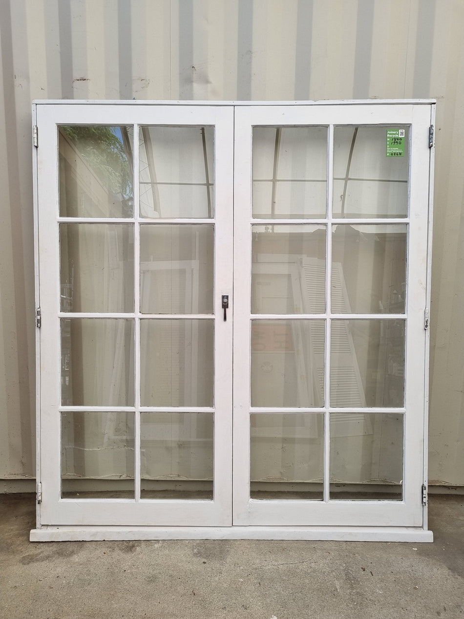 Wooden French Doors  1800 W  x 1990 H [#4868  SF] Joinery Recycle