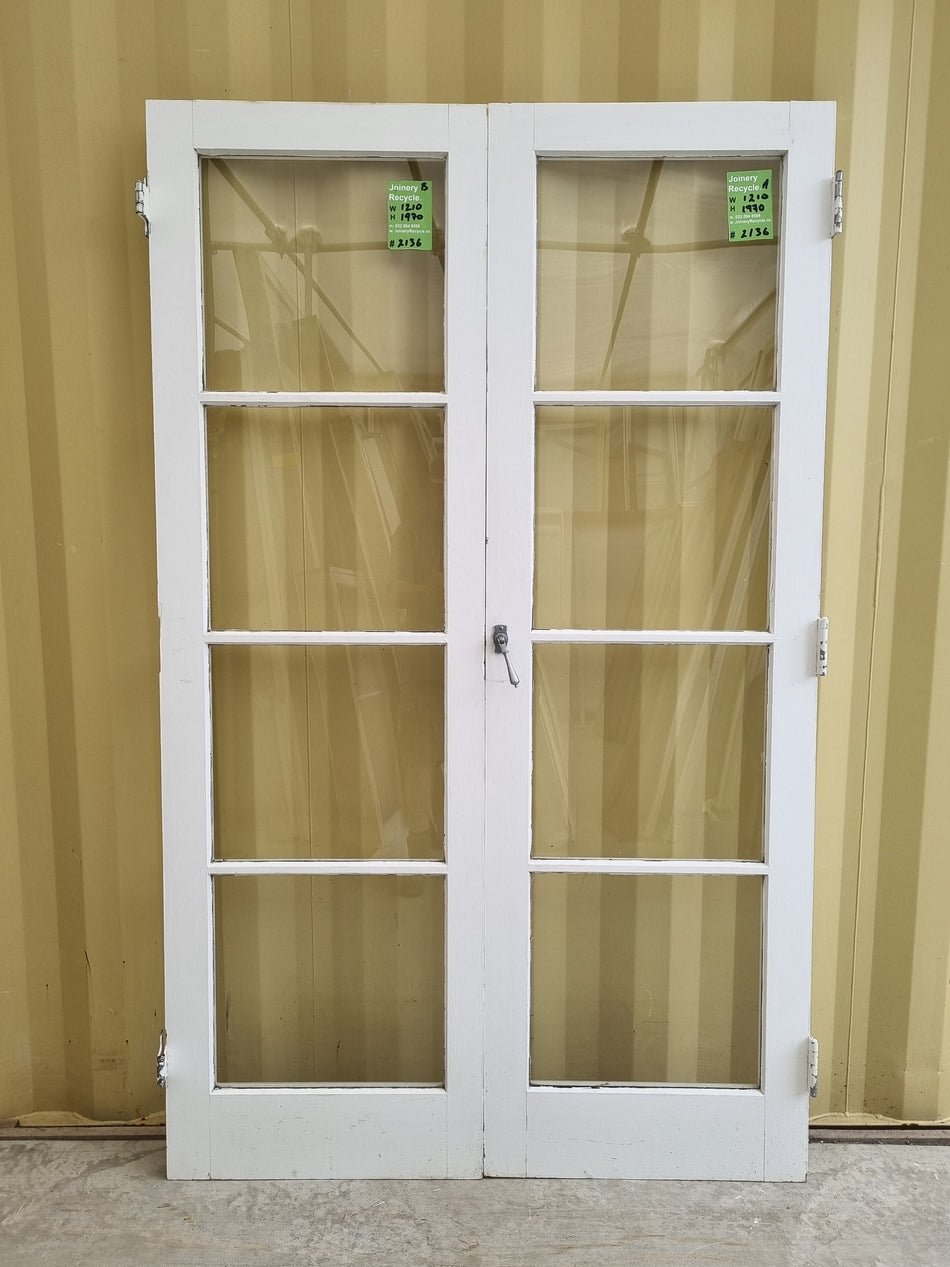 1950s Era Wooden French Doors  1210 W  x  1970 H [#2136 SF]