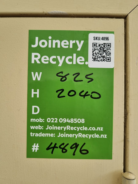 Internal Hollow Core Door   825 W  x  2040 H  [#4896 SF] Joinery Recycle