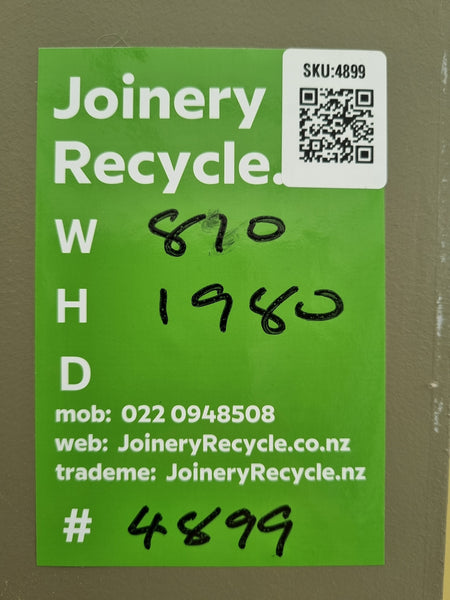 Internal Hollow Core Door   870 W  x  1980 H  [#4899 SF] Joinery Recycle