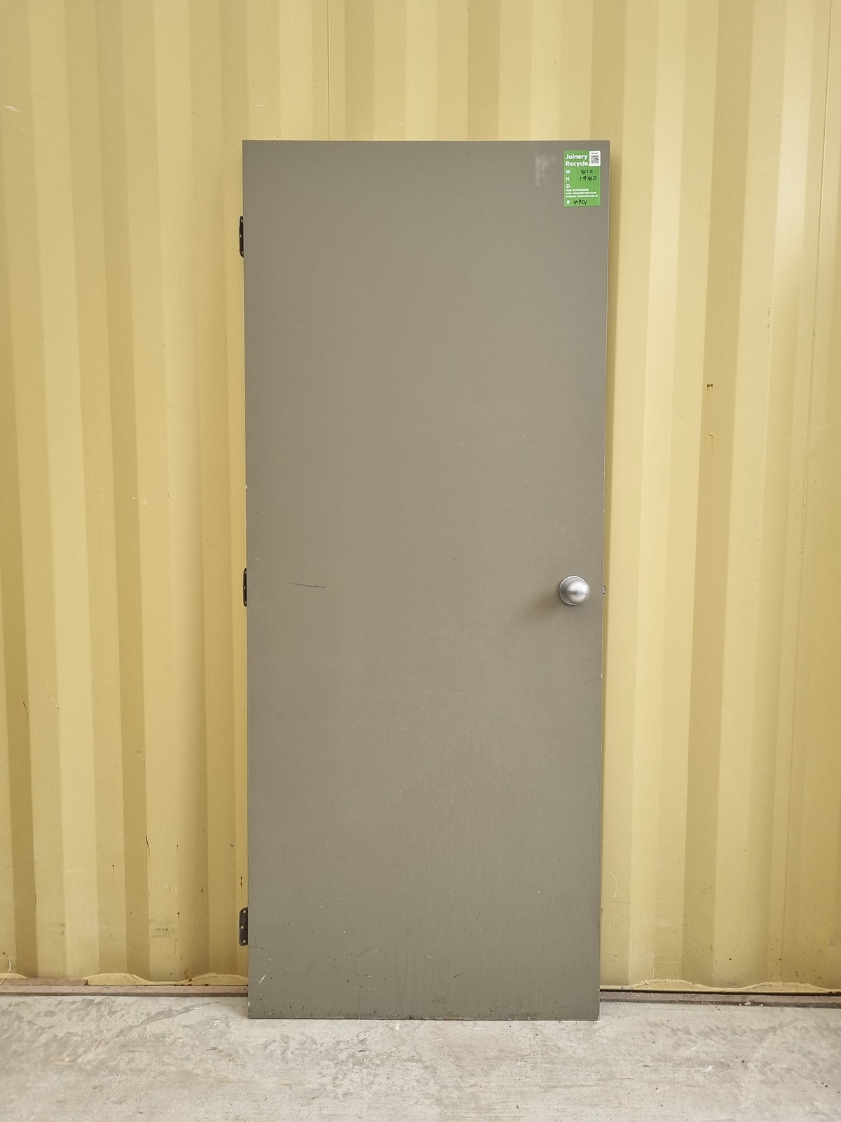 Internal Hollow Core Door  810  W  x  1980 H  [#4901 SF] Joinery Recycle