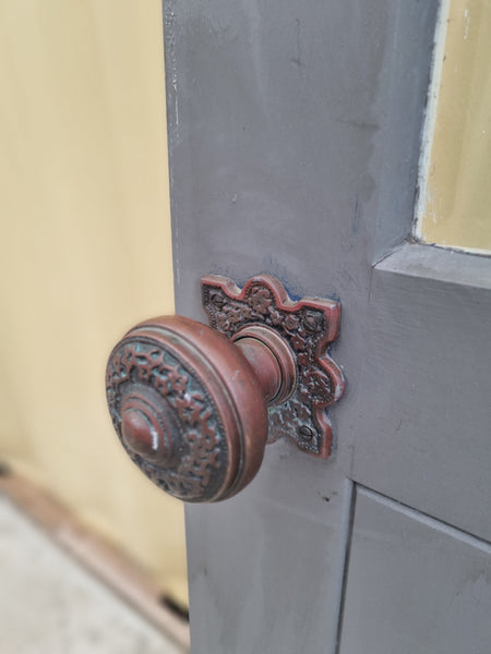 ELEGANT Wood and Glass ENTRANCE Door 930 W x 2130 H [#4904  SF] Joinery Recycle