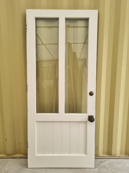 ELEGANT Wood and Glass ENTRANCE Door 930 W x 2130 H [#4904  SF] Joinery Recycle