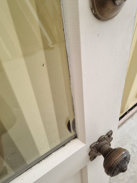 ELEGANT Wood and Glass ENTRANCE Door 930 W x 2130 H [#4904  SF] Joinery Recycle