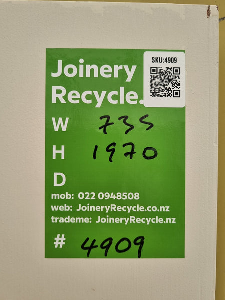 Internal Wooden Door   735 W  x  1970 H  [#4909 SF] Joinery Recycle