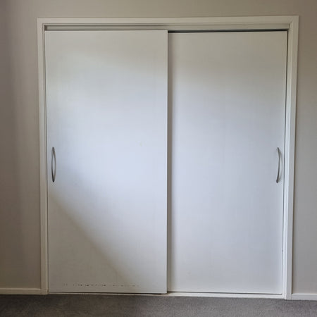 Double Set Sliding Doors 1800 W  x  1950 H [#4922 SF] Before Removal | Joinery Recycle