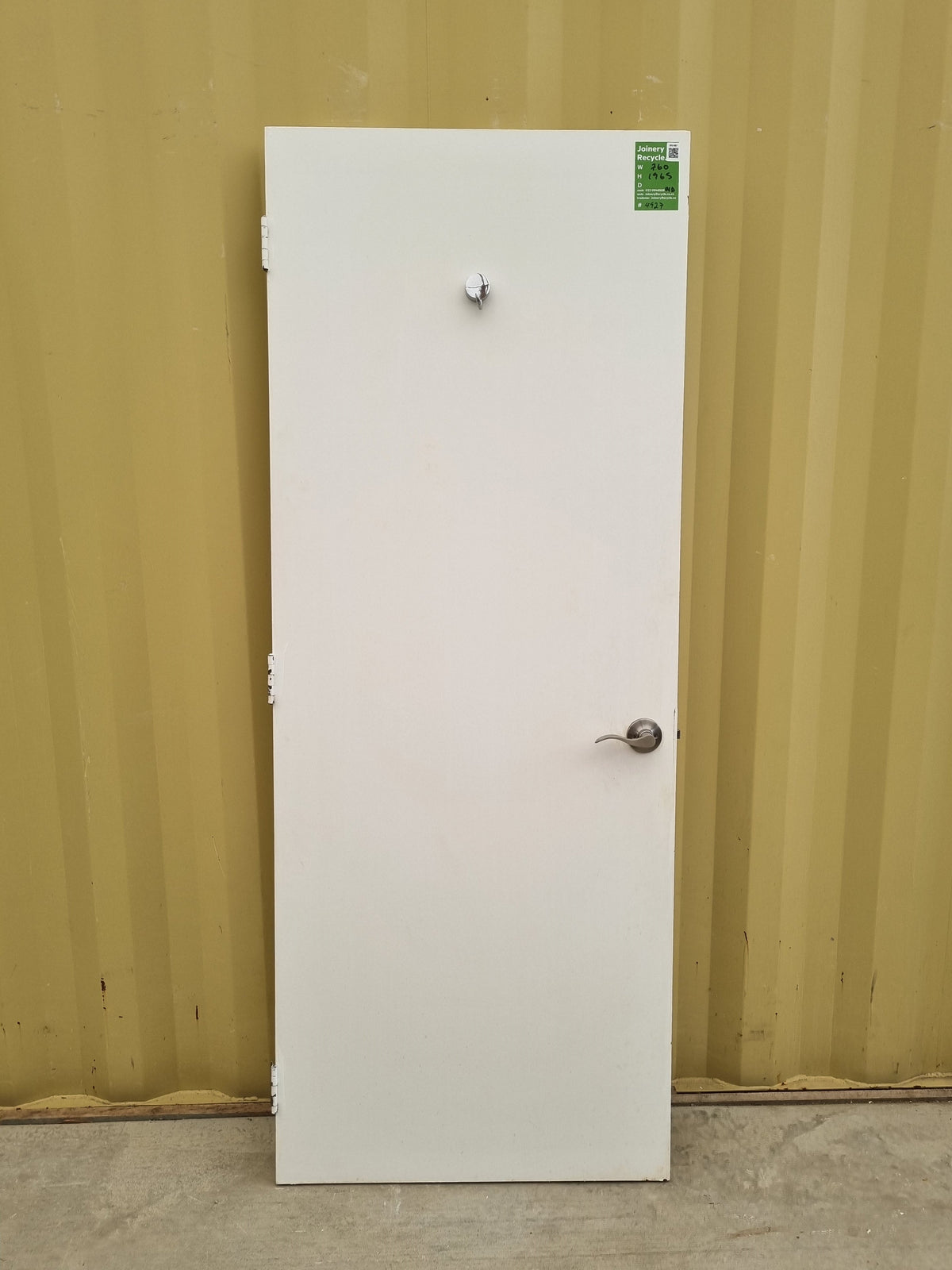 Internal Hollow Core Door  760  W  x  1965 H  [#4927 SF] Joinery Recycle
