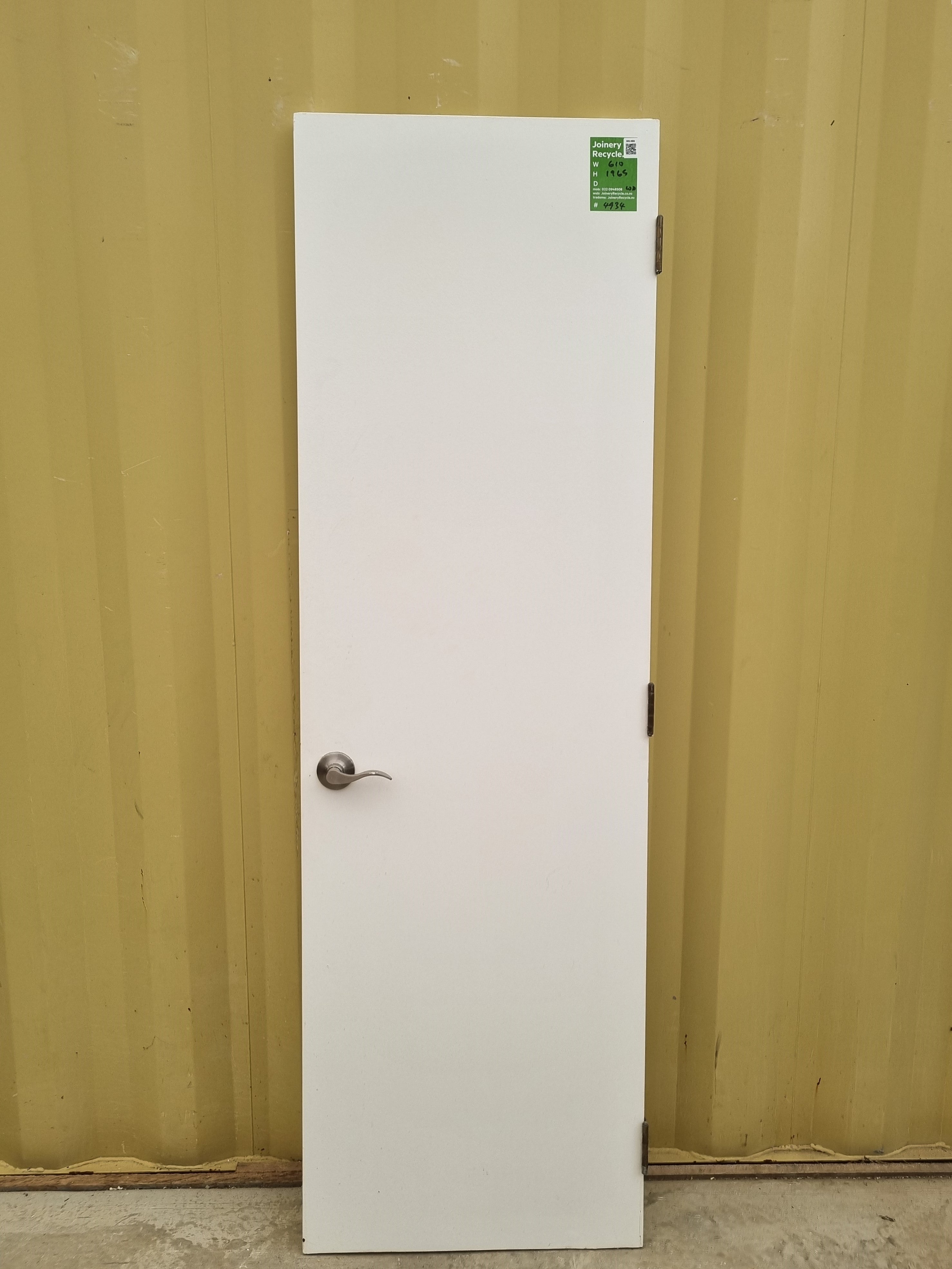 Internal Hollow Core Door   610 W  x  1965 H  [#4934 SF] Joinery Recycle