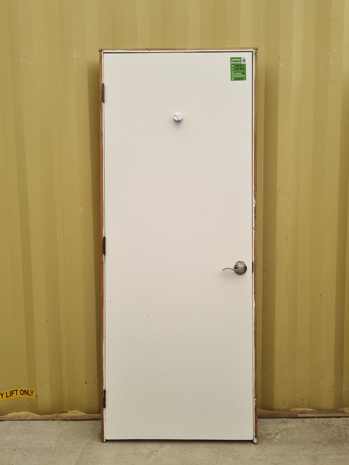 framed internal wooden door