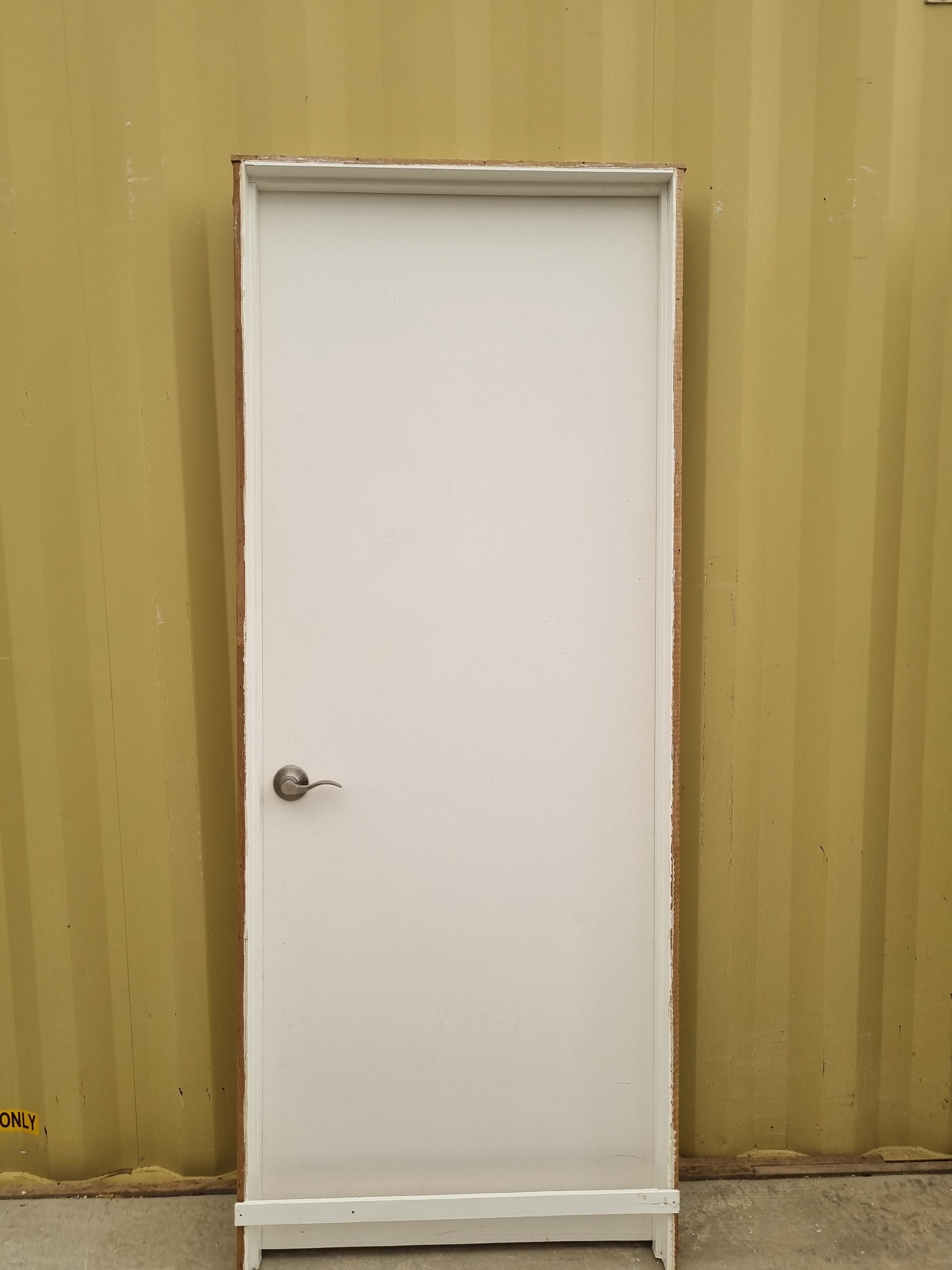 Internal hollow core wooden door with frame