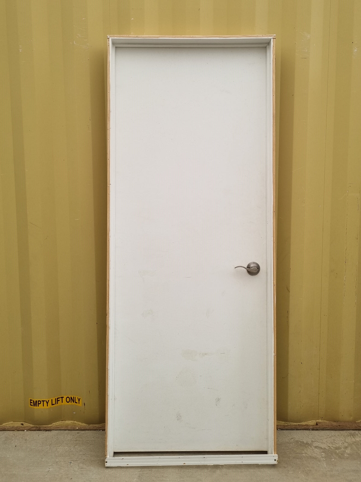 internal door with frame