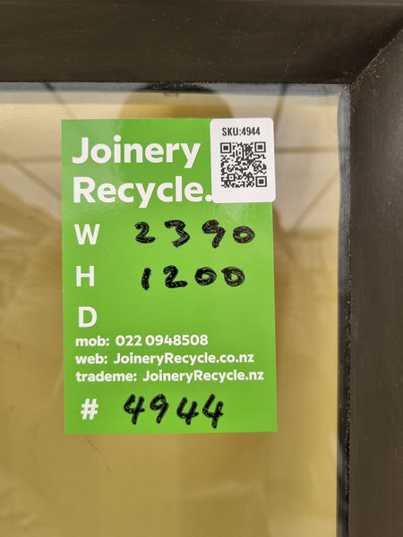 Aluminium Window Ironsand 2390 W  x 1200 H [#4944 SF] Joinery Recycle