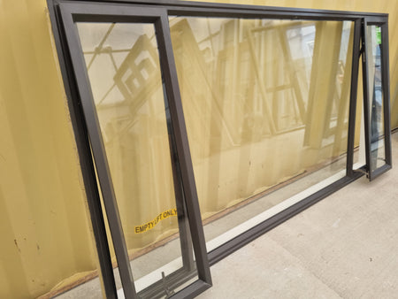 Aluminium Window Ironsand 2390 W  x 1200 H [#4944 SF] Joinery Recycle