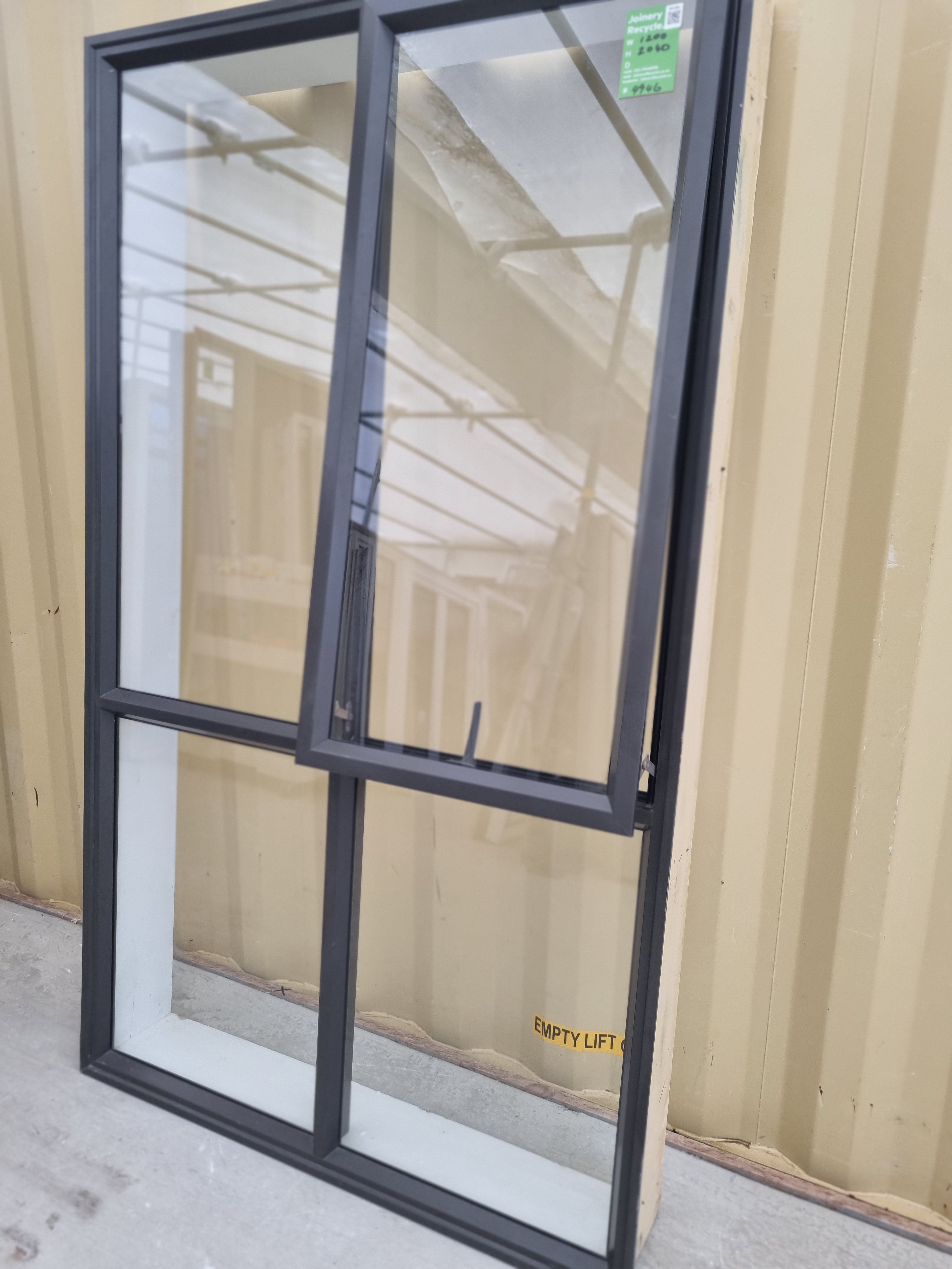 Aluminium Window Ironsand 1200 W  x  2040 H [#4946 SF] Joinery Recycle