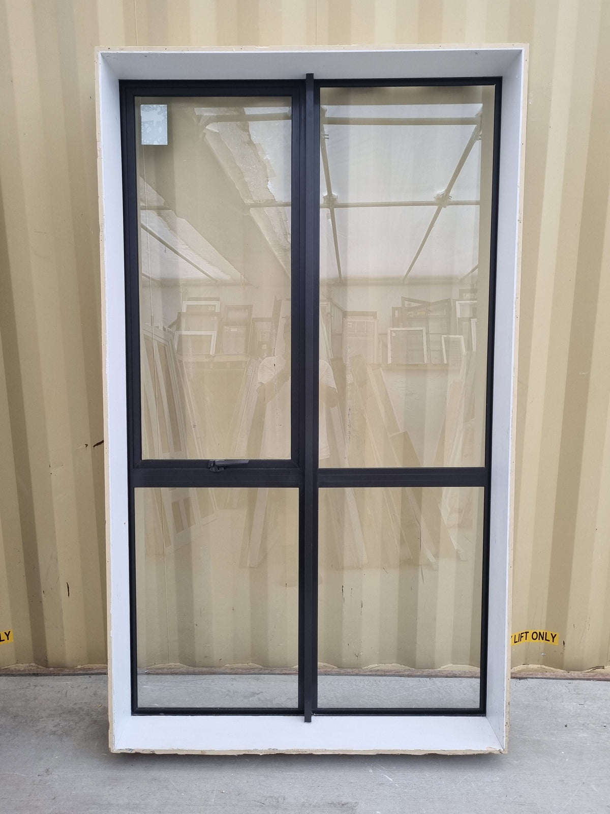 Aluminium Window Ironsand 1200 W  x  2040 H [#4946 SF] Interior View - Joinery Recycle