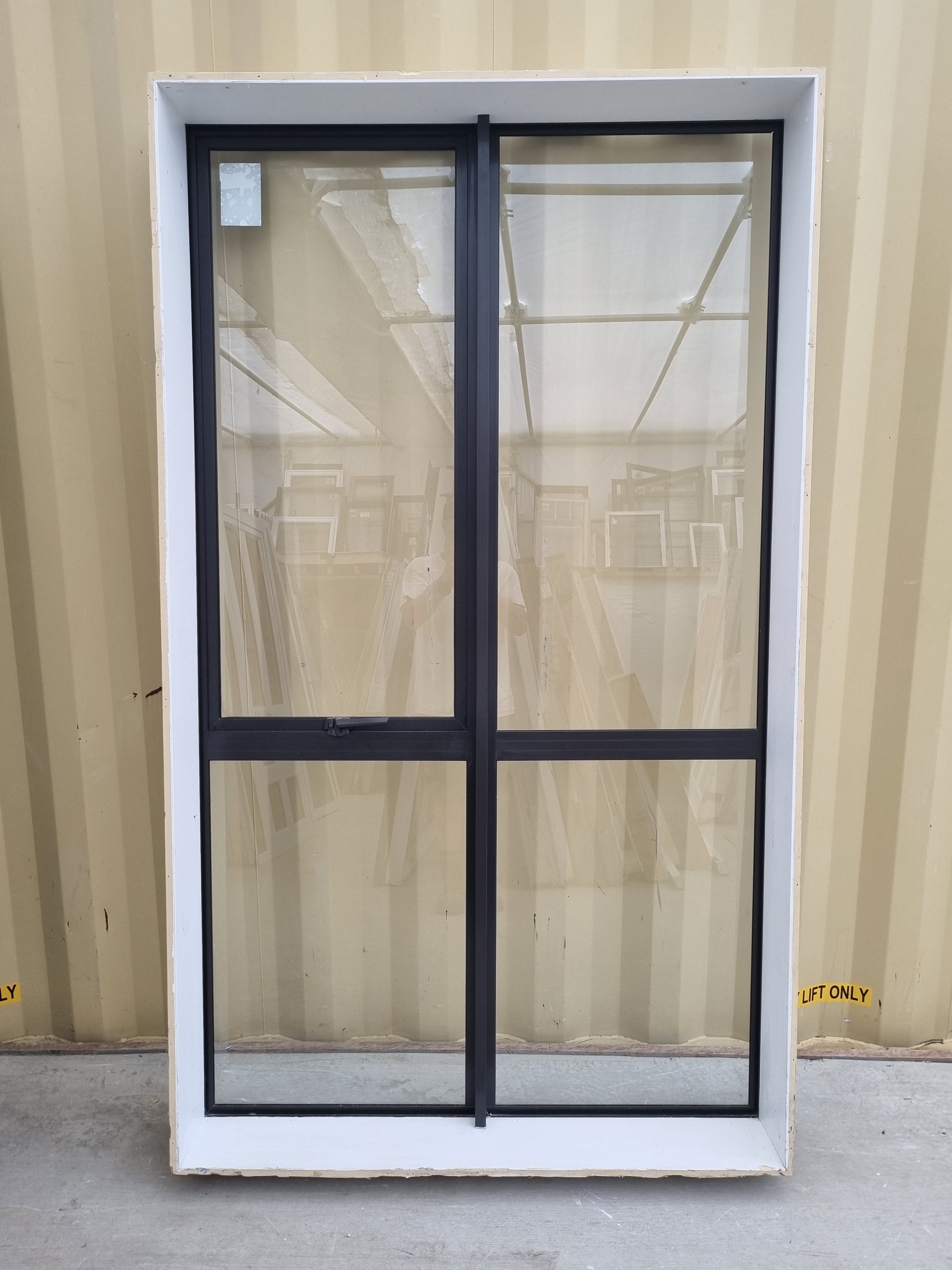 Aluminium Window Ironsand 1200 W  x  2040 H [#4946 SF] Interior View - Joinery Recycle