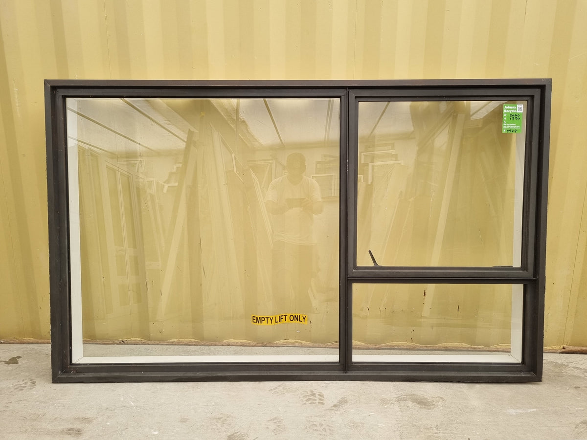Aluminium Window Ironsand 2040 W  x  1220 H [#4948 SF]  Exterior View - Joinery Recycle