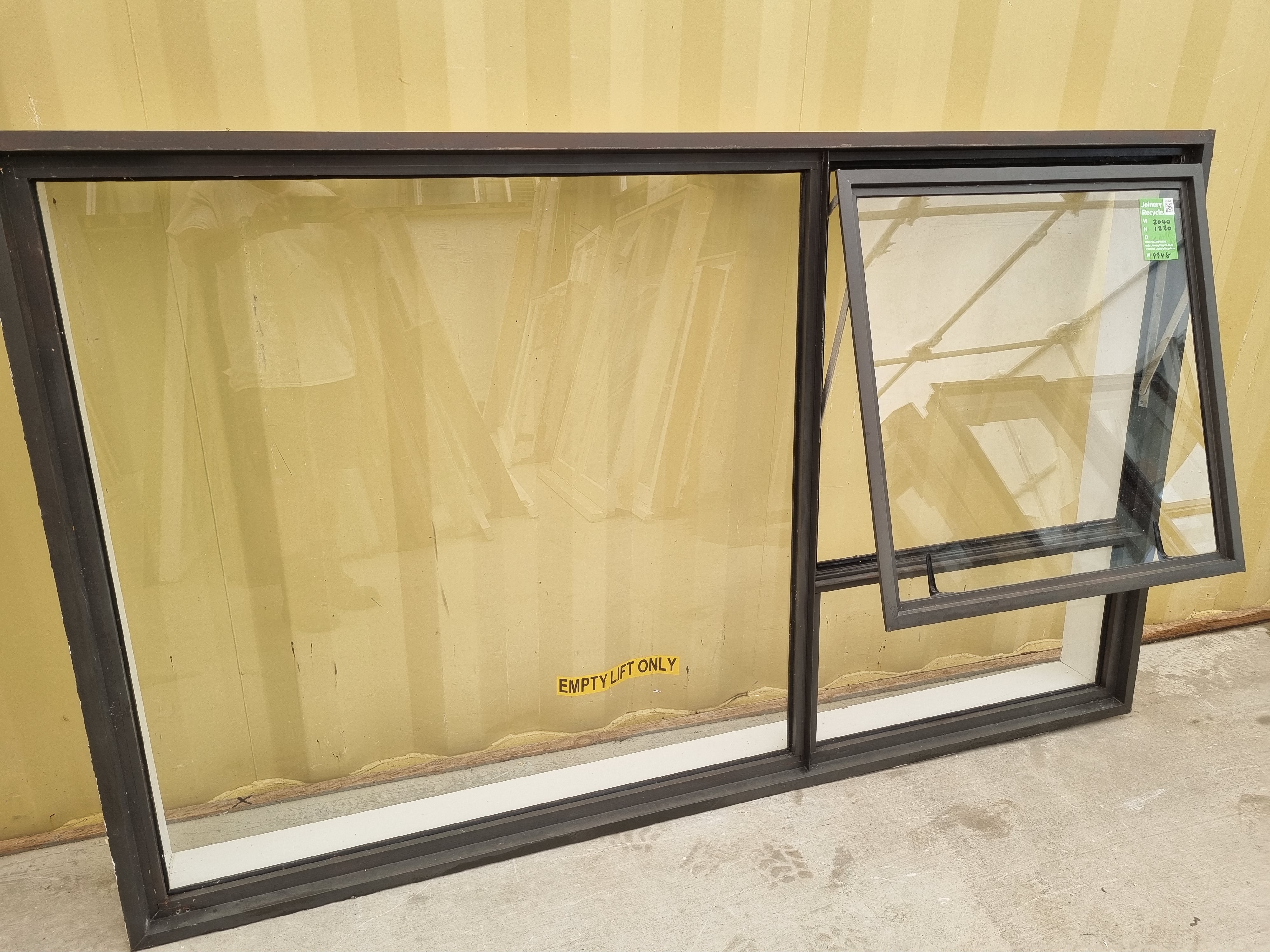 Aluminium Window Ironsand with an opening sash