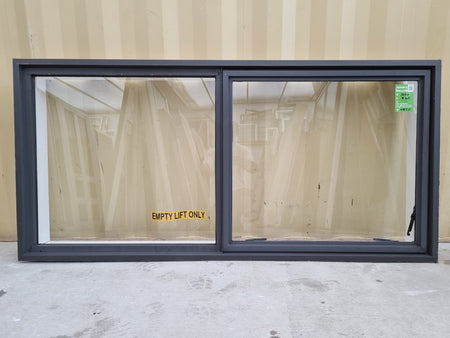 Aluminium Window Ironsand 1770 W  x 820 H [#4950 SF]  Exterior View - Joinery Recycle