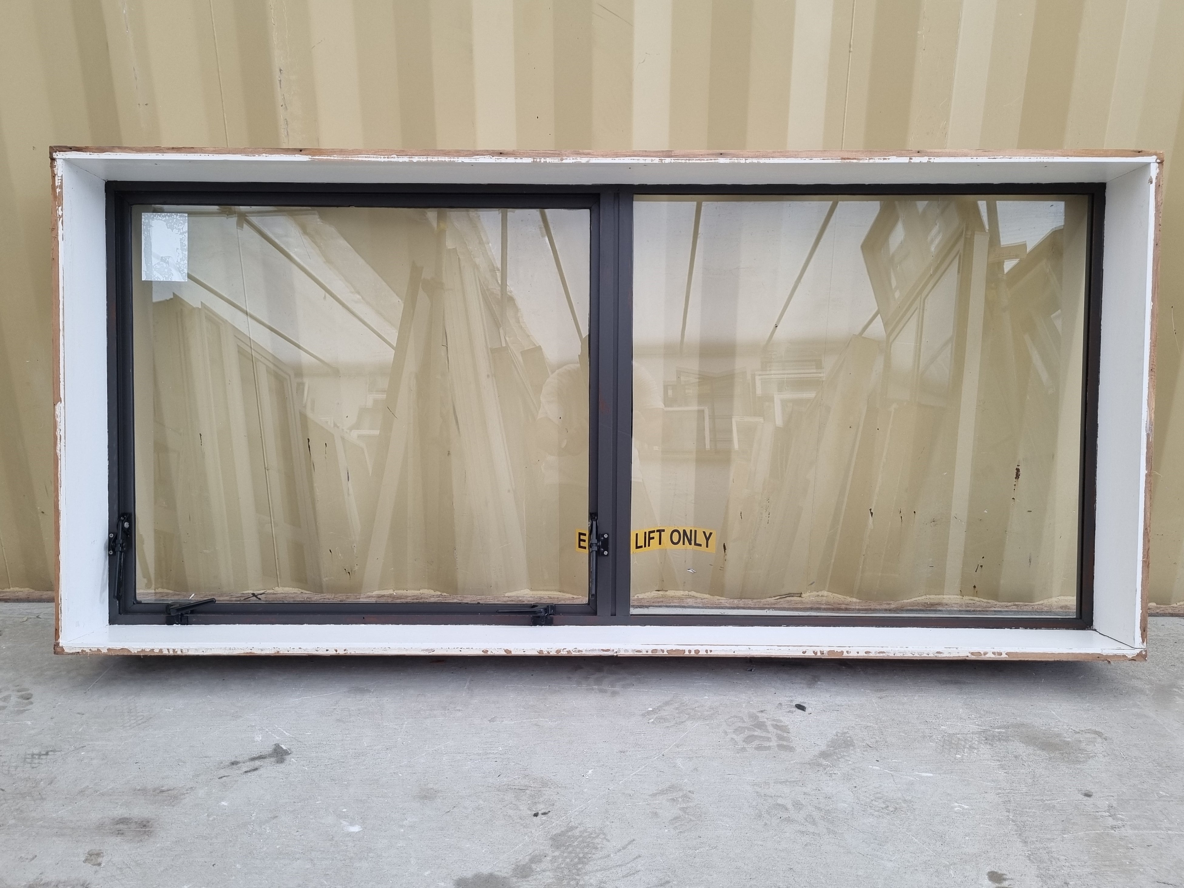 Aluminium Window Ironsand 1770 W  x 820 H [#4950 SF] Interior View - Joinery Recycle