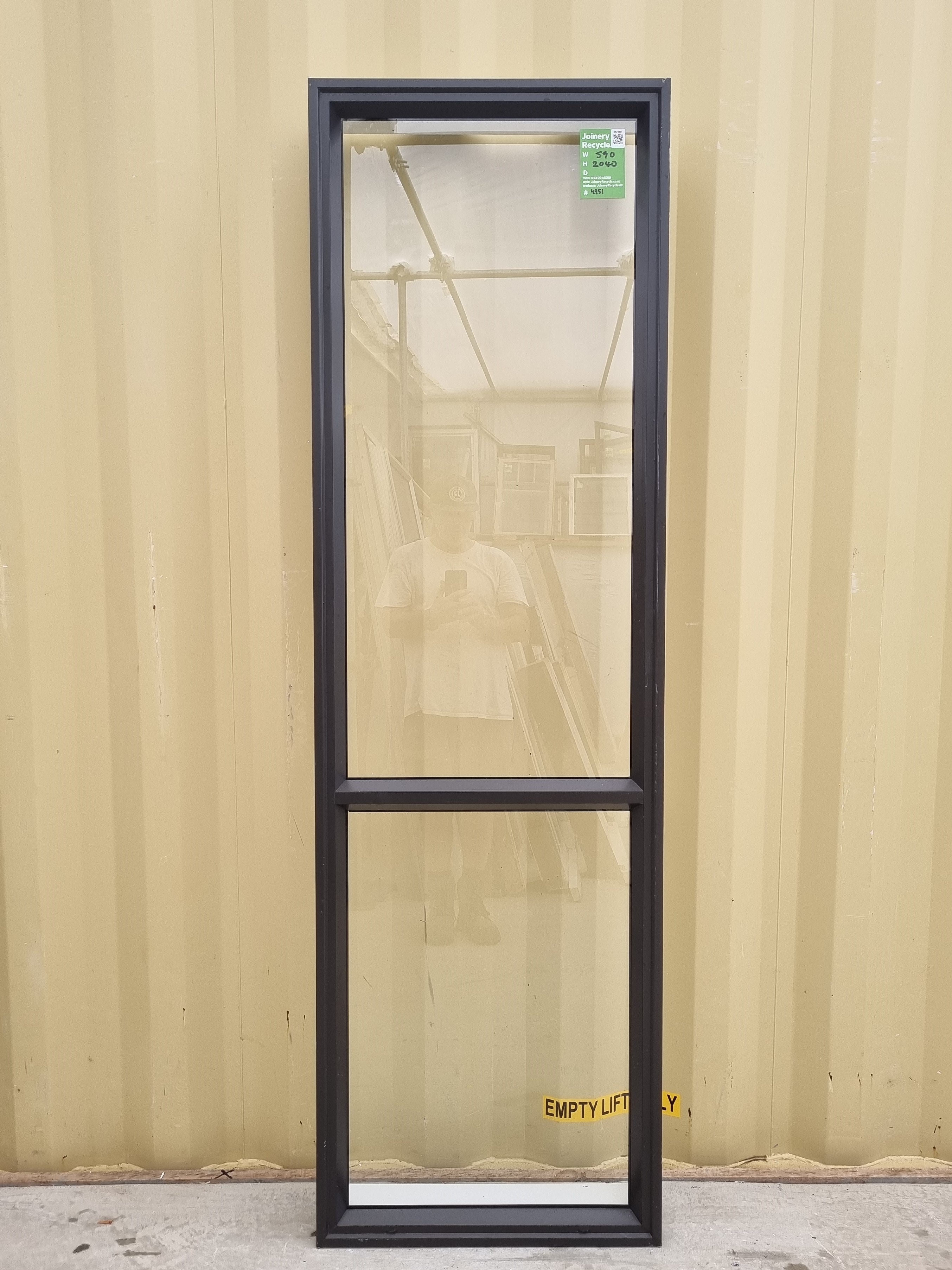 Aluminium Window Ironsand 590 W  x  2040 H [#4951 SF] Joinery Recycle