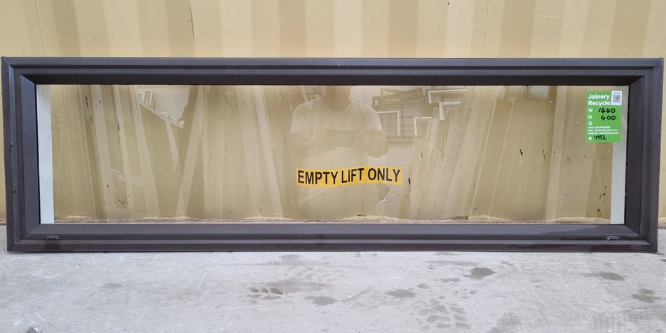 Aluminium Window Ironsand 1440 W  x  400 H [#4952 SF] Joinery Recycle