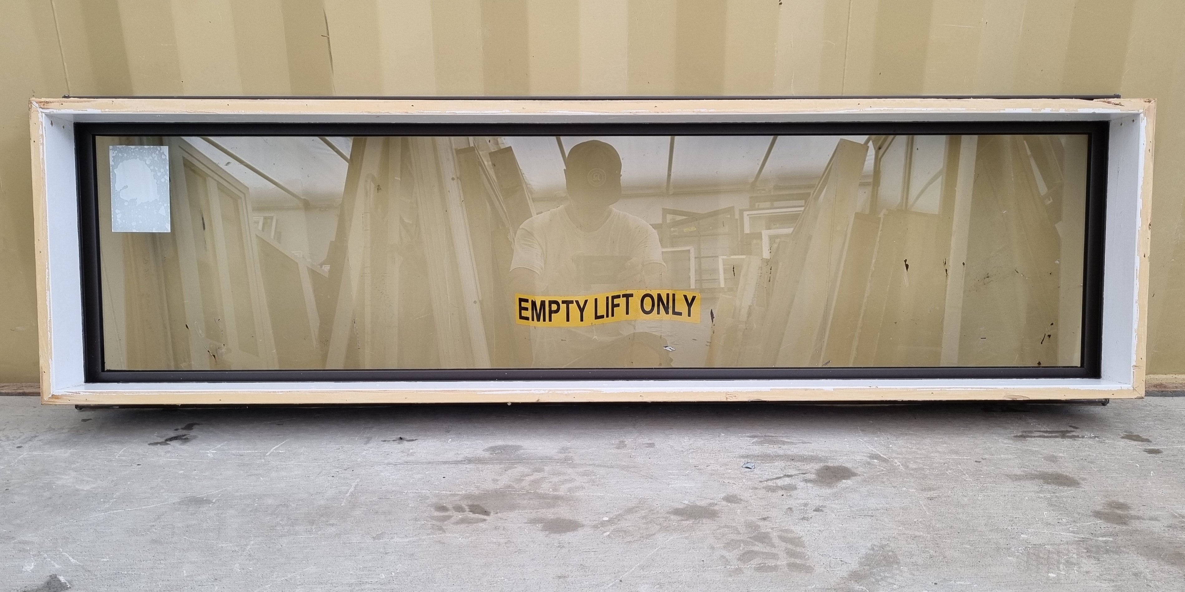 Aluminium Window Ironsand 1440 W  x  400 H [#4952 SF] Joinery Recycle