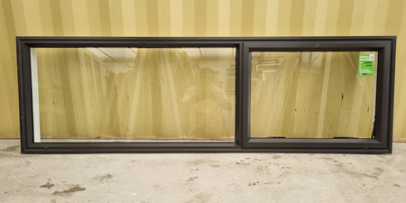 Aluminium Window Ironsand Clear Glass 2000 W  x 600 H [#4955 SF] Joinery Recycle