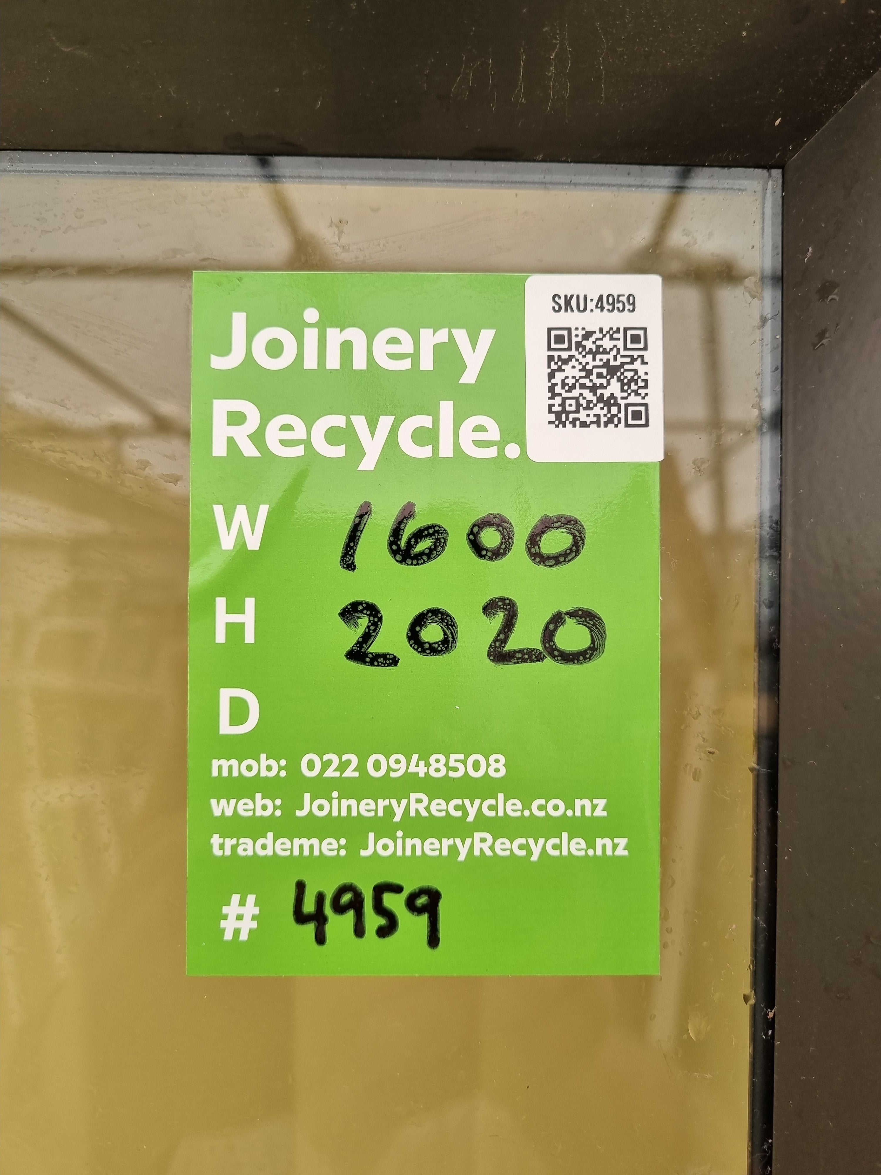 Single Door with Side Light 1600 W  x 2020 H  [#4959 SF] Joinery Recycle