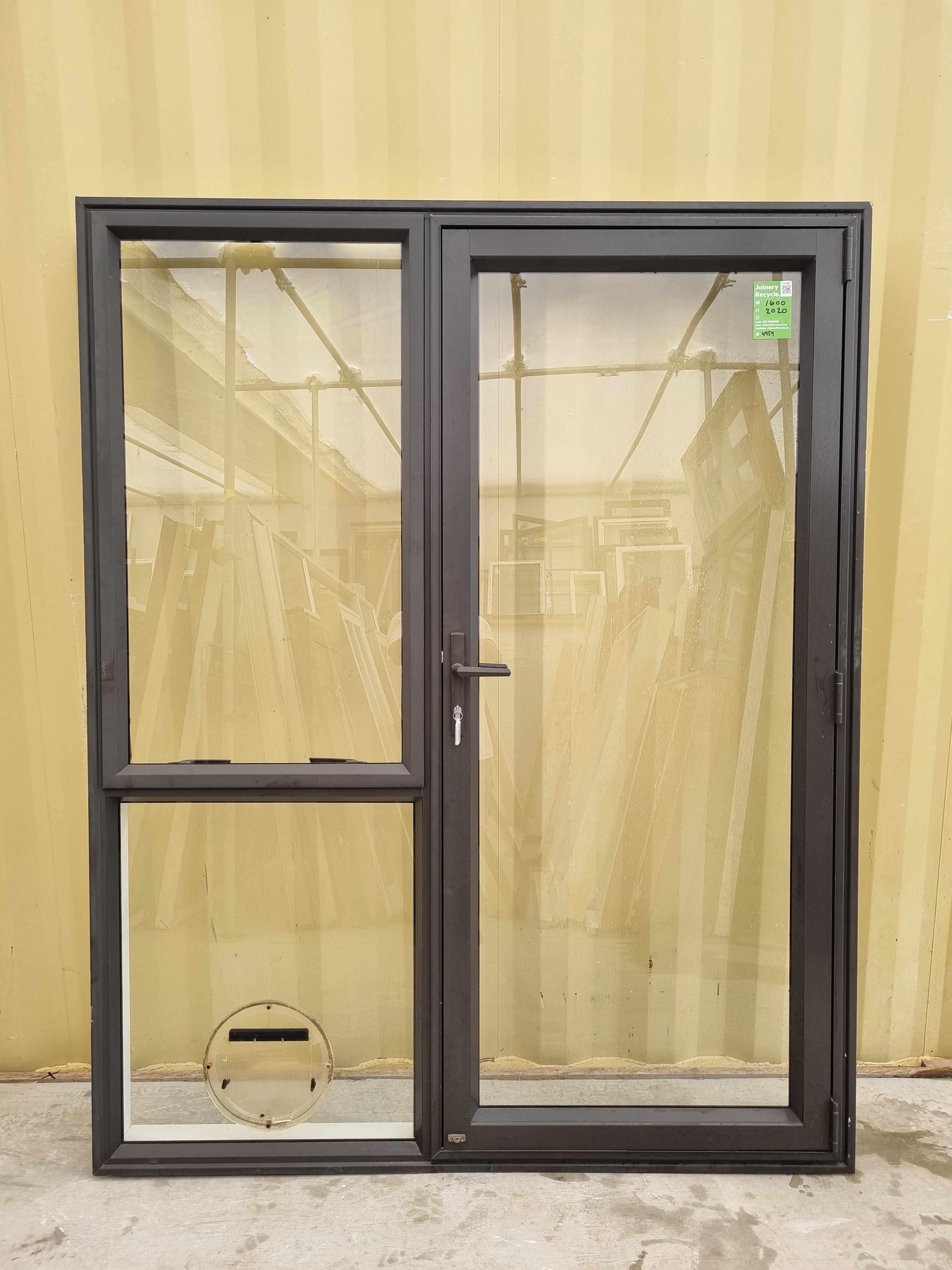 Ironsand Single Door with Side Light 1600 W  x 2020 H  [#4959 SF] Exterior View Joinery Recycle