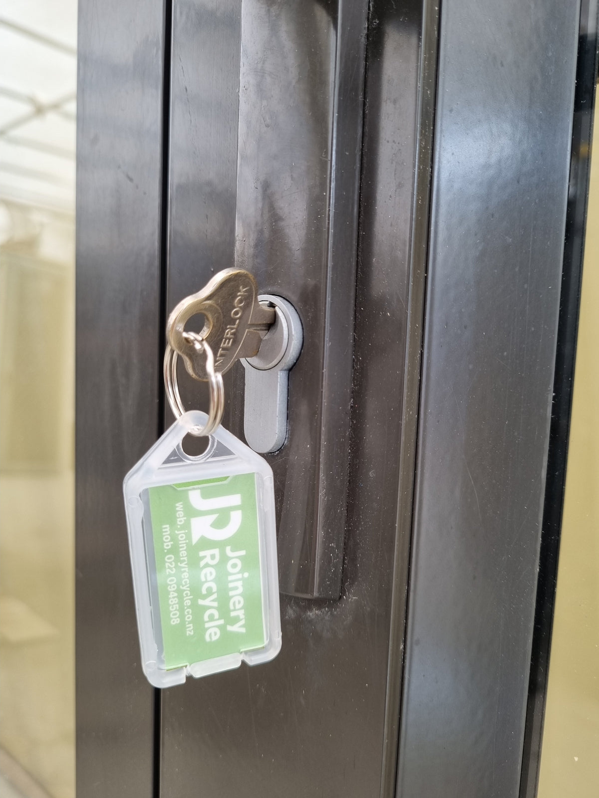 Aluminium French Door With Side Lights 2440 W x 2040 H [#4960 SF] Lock & Key | Joinery Recycle