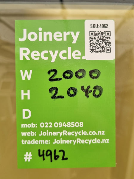 Aluminium French Door  with Side Lights 2000 W x 2040 H [#4962 SF] Joinery Recycle