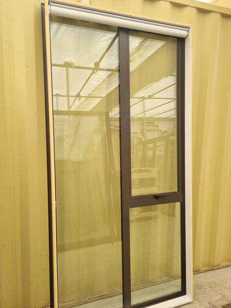 Tall DOUBLE GLAZED Aluminium Window Ironsand 1200 W  x  2400 H [#4965  SF] Interior view | Joinery Recycle