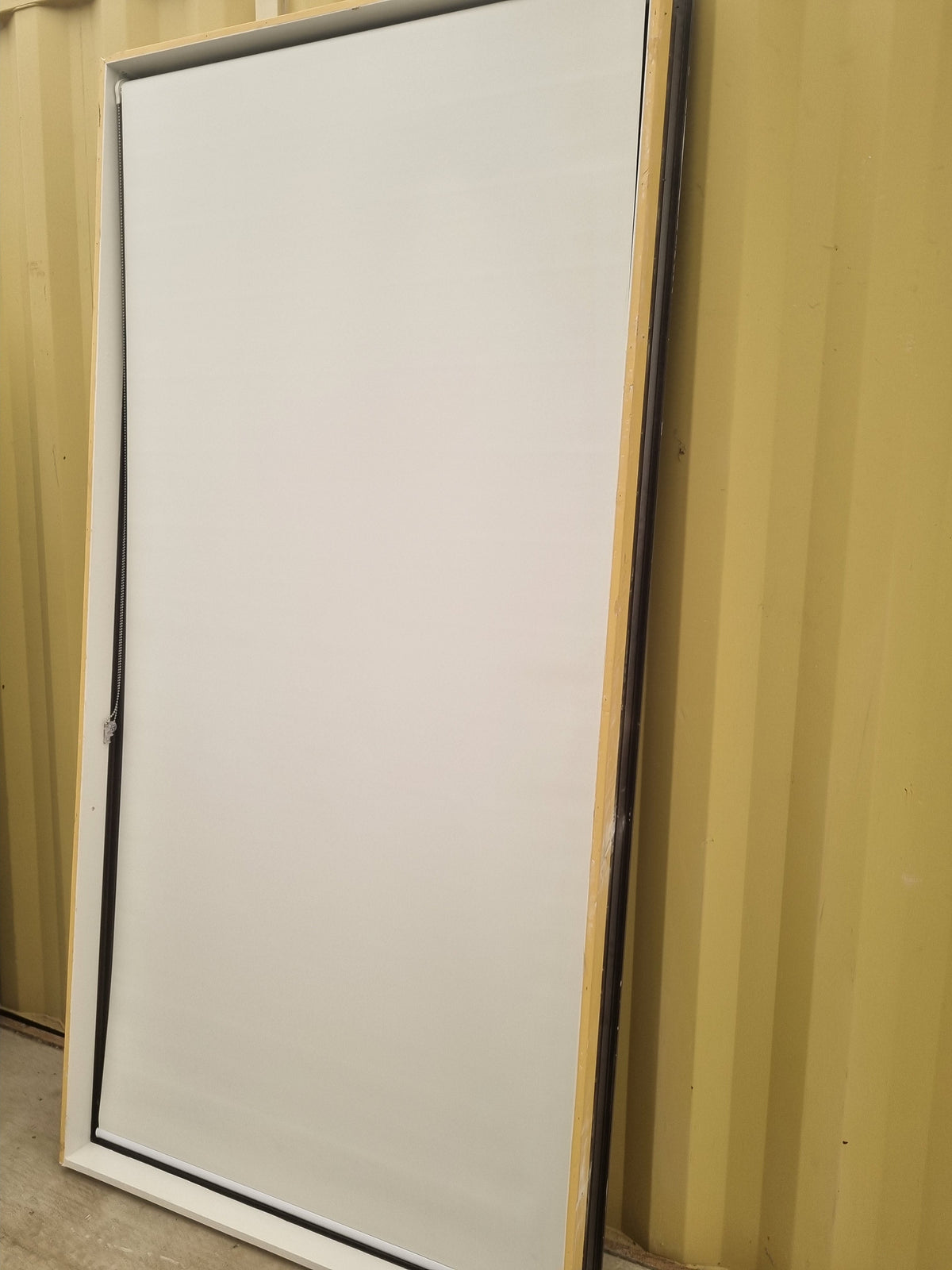 DOUBLE GLAZED Aluminium Window Ironsand with Roller Blind 1200 W  x  2400 H [#4965  SF] Joinery Recycle