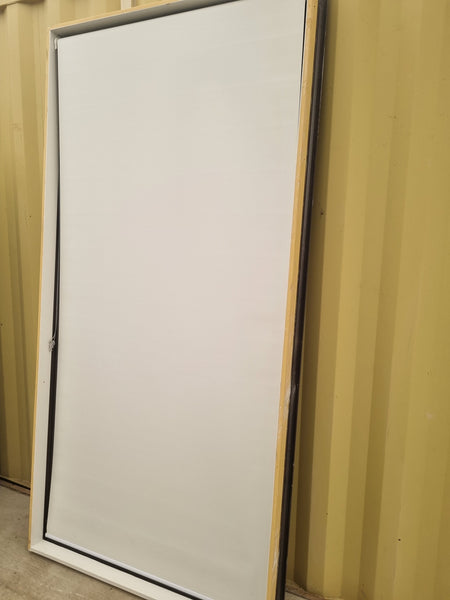 DOUBLE GLAZED Aluminium Window Ironsand with Roller Blind 1200 W  x  2400 H [#4965  SF] Joinery Recycle