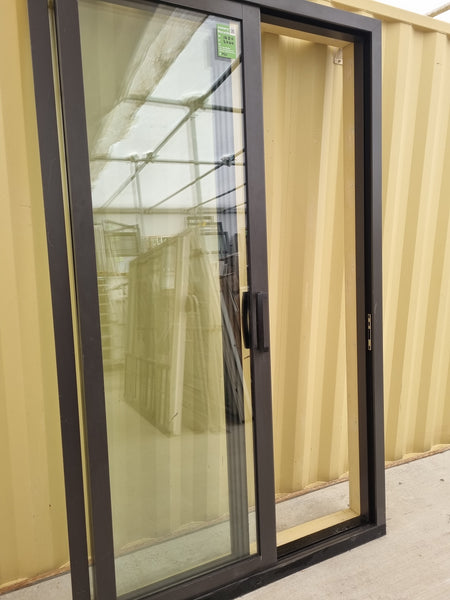 DOUBLE GLAZED RANCH SLIDER Ironsand 1480 W x 2460 H [#4967 SF] with the door open