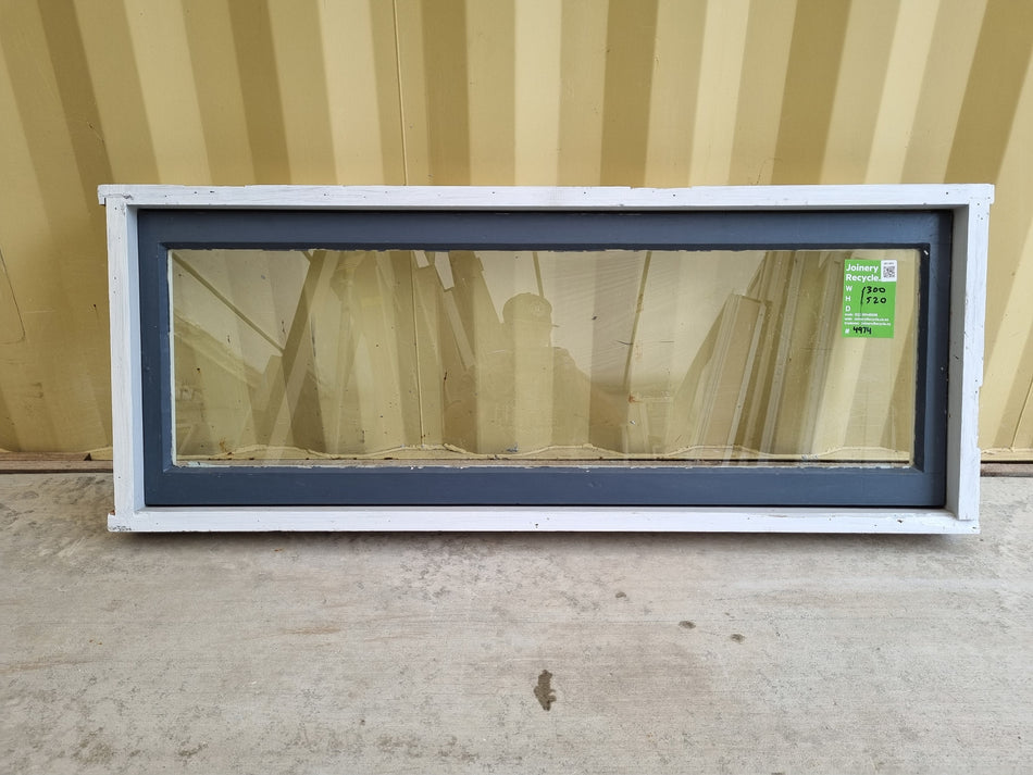 Wooden Window 1300 W x 520 H [#4974] Joinery Recycle