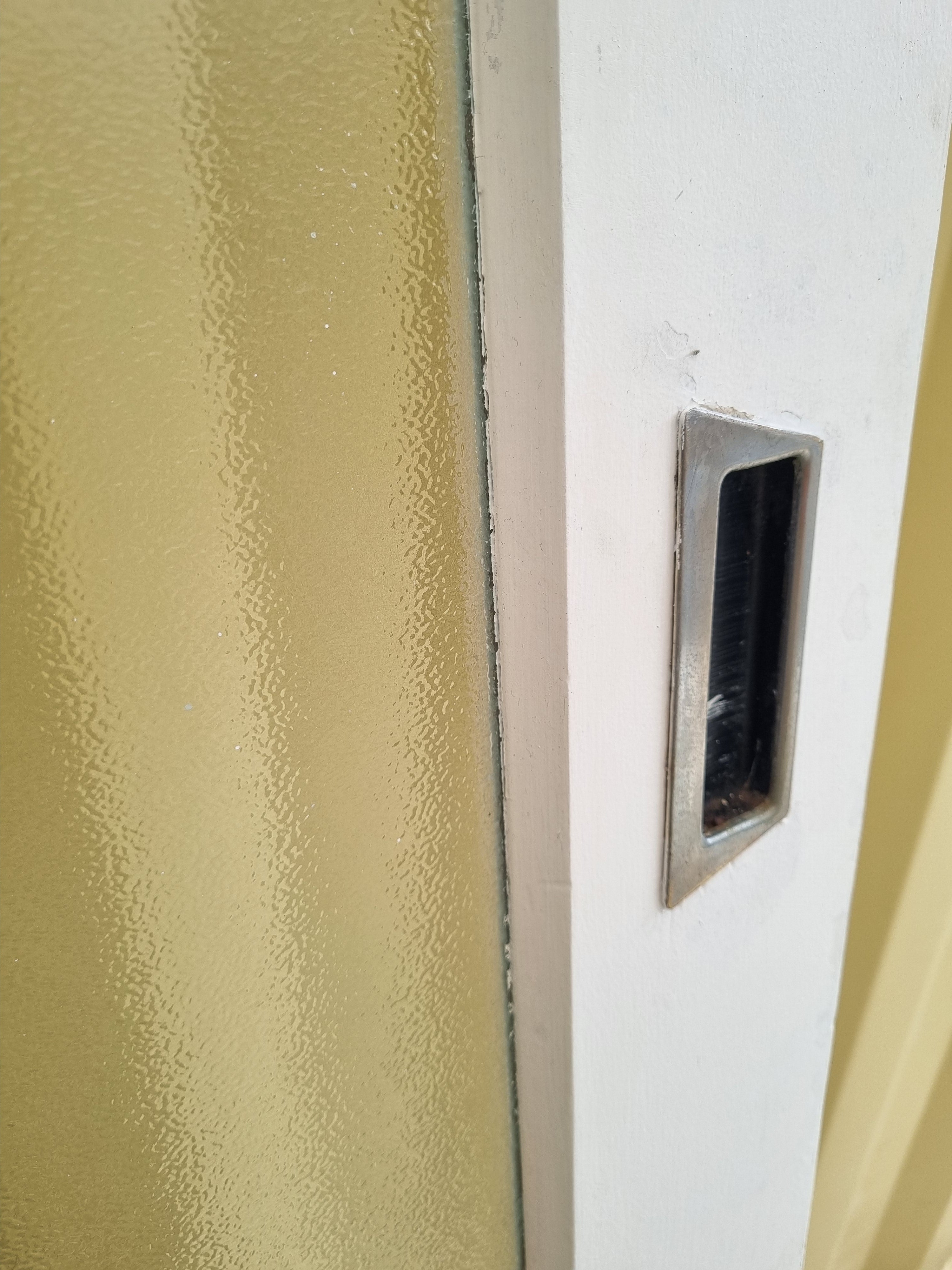 Wood and Glass Single Door Leaf 760 W x 1980 H [#4976] Joinery Recycle