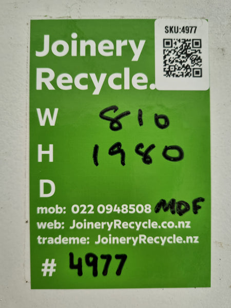 Internal Hollow Core Door   810 W  x  1980 H  [#4977] Joinery Recycle