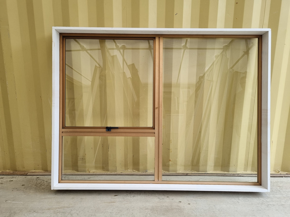 Aluminium Window Bronze 1630 W  x 1230 H [#4979] Joinery Recycle