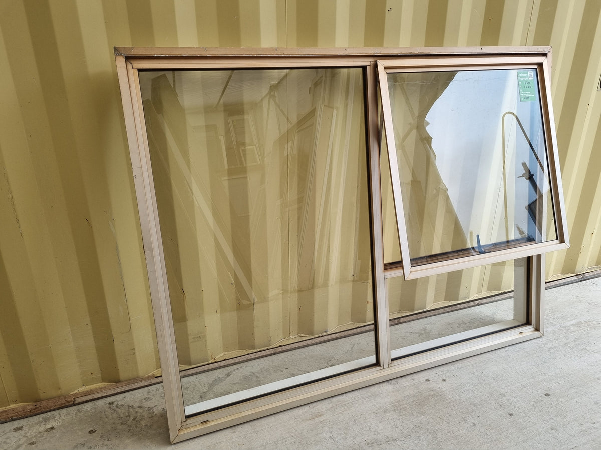 Aluminium Window Bronze 1630 W  x 1230 H [#4979] Joinery Recycle